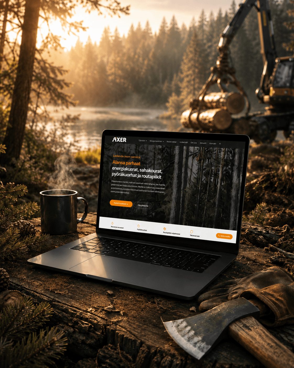 Axer.fi - ledande inom skogsmaskiner