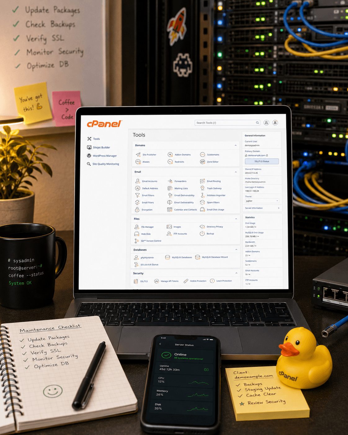 Webbhotell och cPanel - drift och konfiguration