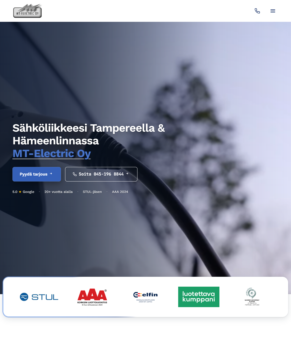 MT-Electric Oy — elfirma i Tampere & Hämeenlinna